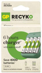 GP ReCyko B423 Charger +4db 2100mAh HR6 AA tölthető ceruza elem B50434 (GP-ReCyko-4-2100-B50434)