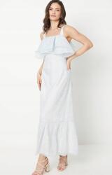 Oasis Kék Maxi Ruha Pántos Virágmintával Oasis 44