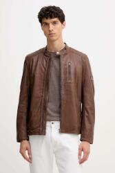 Pepe Jeans bőrdzseki - barna XL