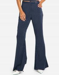 Boohoo Sötétkék Klasszikus Harang Nadrág Fehér Csíkos Állítható Boohoo 36