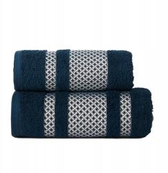 Markizeta Home Fürdőlepedő 70x140 cm Pamut Sötétkék/Ezüst Lionel (LIONEL/RB0/010/070140/1)
