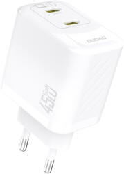 Dudao A28PEU PD 45W GaN 2xUSB Wall Charger - White (A28PEU white)