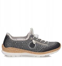 RIEKER Női félcipő Rieker N42P6-14 kék bebújós (N42P6-14)