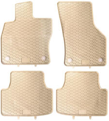 Geyer & Hosaja Skoda Octavia III Geyer Prémium beige - bézs gumiszőnyeg szett patenttal