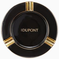 S.T. Dupont porcelán szivar hamutartó - fekete/arany (006737)