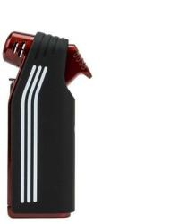 Jean Claude Cardiff pipagyújtó - piros/fekete, beépített pipaszerszámmal (H-243655)