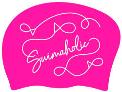 Swimaholic Căciulă de înot pentru păr lung swimaholic pink flow long hair cap