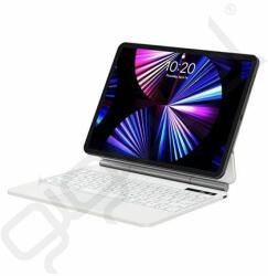 Baseus BRILLIANCE billentyűzetes tok (Type-C aljzat, mágneses, asztali tartó, QWERTY, angol nyelvű) FEHÉR