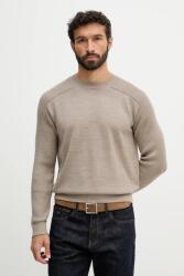 Giorgio Armani pulóver gyapjúkeverékből - bézs L - answear - 59 990 Ft