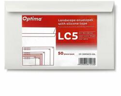 Optima Plic C5 alb siliconic, deschidere latura mare, 50 buc. /set, Optima (OP-5900WC5-50LS)