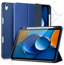 ESR REBOUND PENCIL tok álló, bőr hatású (aktív FLIP, oldalra nyíló, TRIFOLD, asztali tartó, ceruza tartó) SÖTÉTKÉK