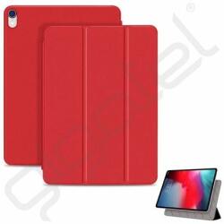 Silverline Tok álló, bőr hatású (aktív FLIP, mágneses, oldalra nyíló, TRIFOLD, asztali tartó) PIROS