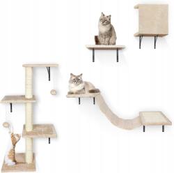  Mászófal 4 in 1-10 részes kaparófa függőágy macskáknak függőhíd (Zmaozhuaban87)