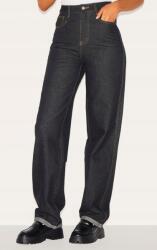 Prettylittlething Fekete Klasszikus Farmer Nadrág Magas Egyenes Állapot Prettylittlething 36