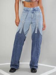 Shein Kék Farmer Nadrág Klasszikus Egyenes Laza Szár Zsebek Shein 40/42