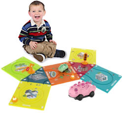  Mágneses Oktató Építőkockák Autók 12 db-os Gyerekeknek (2025-4)