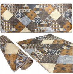 Allvo Futószőnyeg a konyhába Kész 88x130 Gumírozott Pvc Vinil Puha Patchwork (D6800)