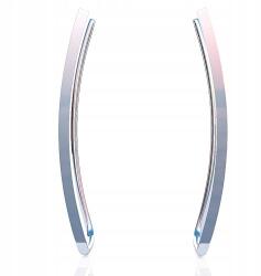  Ívelt, ezüst színű, fülbevaló, "crowder" típusú (B09MC1NYQR)