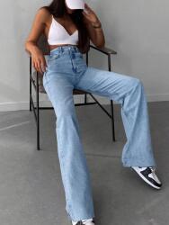 Shein Kék Farmer Nadrág Hosszú Egyenes Szárú Magas Shein Xs