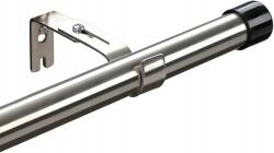  Ezüst színű acél teleszkópos függönykarnis fogantyúkkal 76 - 238 cm között állítható (B09PRCXN6K)