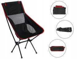 Rozz Horgászszék Hálós Nagy kényelmes fekete összecsukható (01676_rozz_okz_gabB)