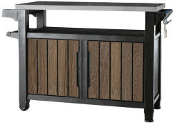Keter Decocoat unity műanyag xl kerti grill asztal 207l (LE263918)