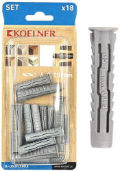  UNIFIX univerzális nylon dübel szett 6mm-s 8darab, 8mm-s 6darab, 10mm-s 4darab