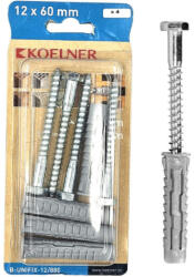  UNIFIX univerzális nylon dübel 12x60mm állvány csavarral 8x80mm