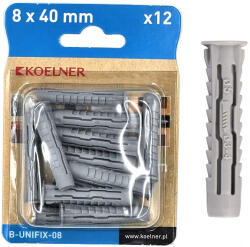 Koelner - Rawlplug UNIFIX nagyteljesítményű univerzális nylon dübel 8x40mm