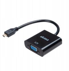 Akasa Av adapter Hdmi Micro D-Sub (vga) 15cm (AK-CBHD21-15BK)