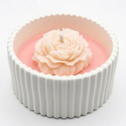 NOBAMO Gyertya Szatén Szirom - Fehér / Rózsaszín / Cseresznye, Mandula KP40009