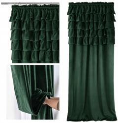  Fodros Sötétítő Függöny Velúr Szalaggal Fodros 140x250 (555)