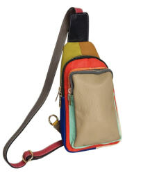  Betti valódi bőr női táska színes egyedi különleges crossbody (na-7385-beige-color)