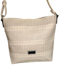Plazabox Enikő női táska bézs krém elegáns hosszú pántos sokzsebes (na-8512-beige)