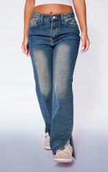 Prettylittlething Kék Farmer Nadrág Széles Szár Zsebkendő Prettylittlething 38