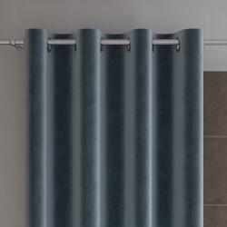 Markizeta Készre varrt bársony függöny karikákkal Velvi 140x250 cm kék (VELVI0/ZGP/063/140250/1)