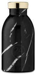 24Bottles Clima 330 ml Duplafalú Fém Termosz Rozsdamentes Black Marble (24B93)
