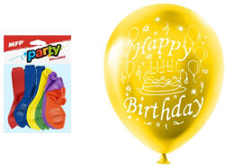 MFP Lufi 23 cm 12 Darab/Csomag Happy Birthday Vegyes Színek (MFP8000132)