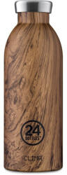 24Bottles Clima 500ml rozsdamentes acél termosz, SEQUOIA WOOD (24B84)