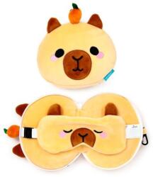 Puckator Kapibara plüss RELAXEAZZZ utazópárna szemmaszkkal