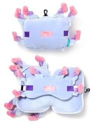 Puckator Minecraft plüss RELAXEAZZZ utazópárna szemmaszkkal - Axolotl