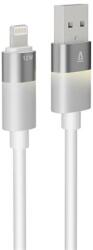 AVAX Töltőkábel, USB-A - lightning (Apple), 1 m, AVAX CB310 Glowy , fehér (AVAX_CB310) - papir25