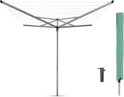 Brabantia Rotary Essential kerti ruhaszárító állvány 40m, UV-álló, D=35mm, betonalapba rögzítendő műanyag konzollal, időjárásálló védőzsákkal, metál szürke - 323201 (323201) Ruhaszárító