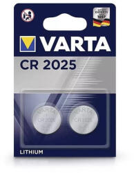 VARTA CR2025 lithium gombelem 3V 2db/csomag (6025101402) (6025101402)