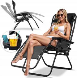 Sofotel Összecsukható Kerti Napozóágy Strand Gravitációs Fotel Teraszra A Kertbe (286300)