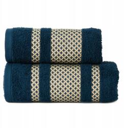 Markizeta Home Fürdőlepedő 50x90 cm Pamut Sötétkék/Arany Lionel (LIONEL/RB0/110/050090/1)
