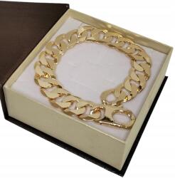  Ezüst Karkötő Páncél -925- 24 Cm-aranyozott (Bransoleta srebrna)