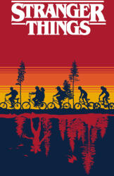 Jerry Fabrics Stranger Things Upside Down fürdőlepedő, strand törölköző 70x140cm JFK040980 (JFK040980)