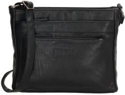 Beagles Fekete női bőr válltáska „Bonnie (K20342-003-black)