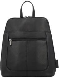 Beagles Fekete elegáns valódi bőr hátizsák „Santa Lucia (R24656-black)